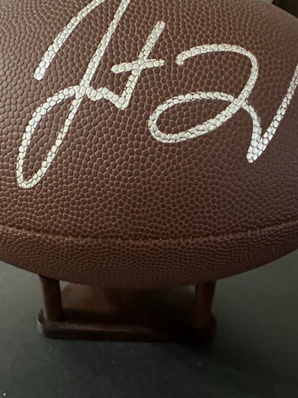 JUSTIN HERBERT SIGNED LA CHARGERS FULL SIZE AUTOGRAPHED WILSON FOOTBALL wCOA 895